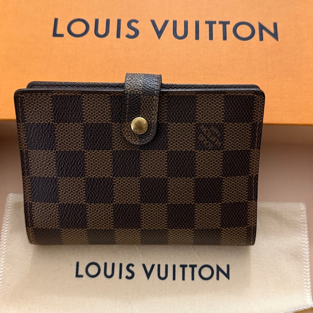 Pre-owned Louis Vuitton Damier Ebene PM Ring Agenda Cover - Picture 2 of 13